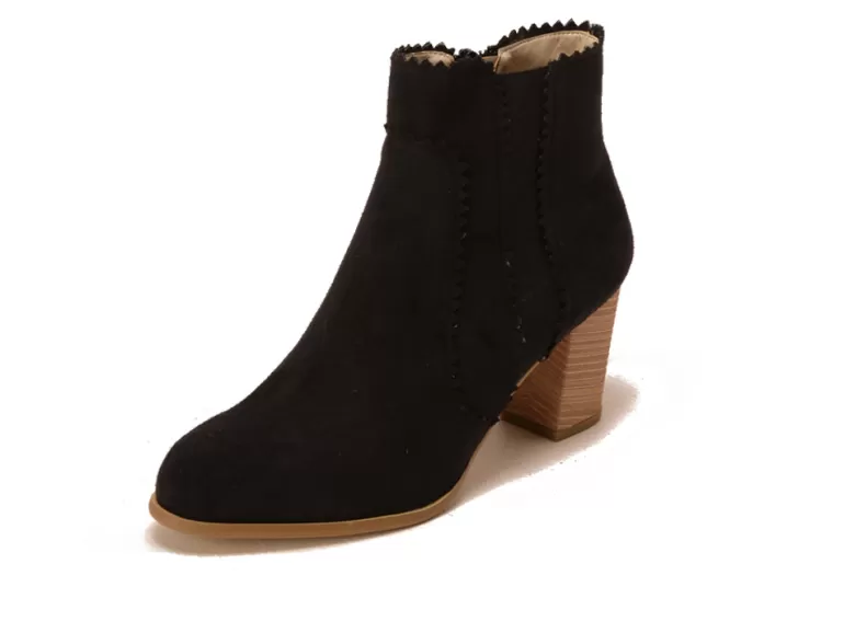 Vegan Chic #13 Vegan Suede Bootie By Olsen Haus>Women Designer | Vegan Boots