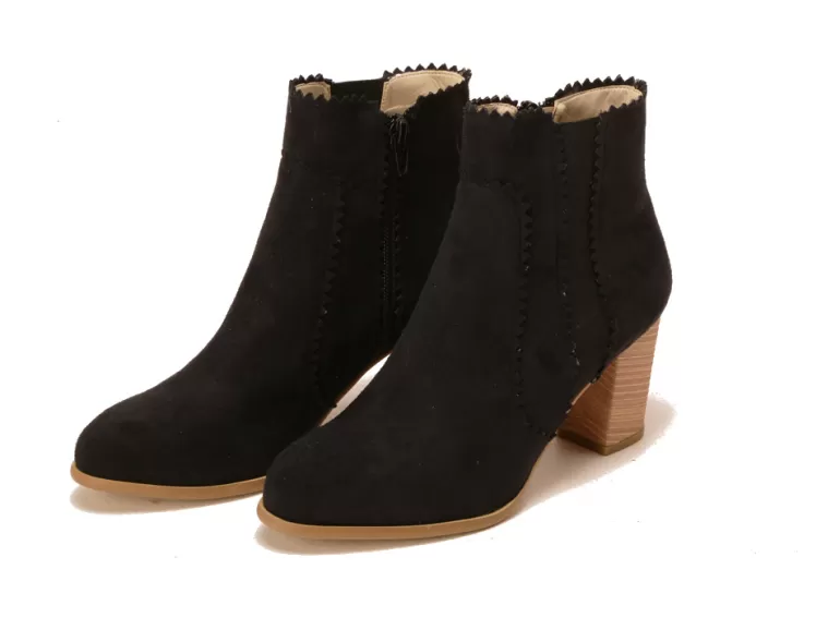 Vegan Chic #13 Vegan Suede Bootie By Olsen Haus>Women Designer | Vegan Boots