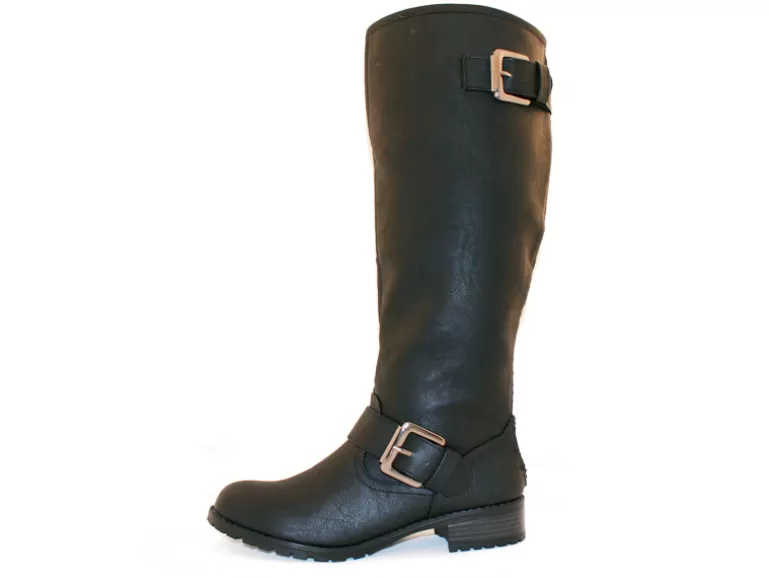 Vegan Chic Basic Boot With 2 Buckles And Back Zipper>Women Vegan Boots