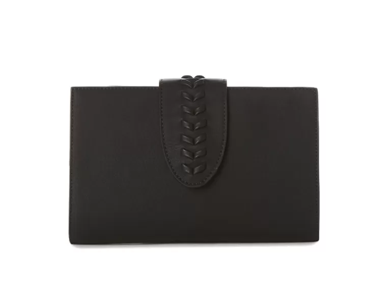 Vegan Chic Caroline Clutch With Braid Detail By Jeane & Jax> Handbags