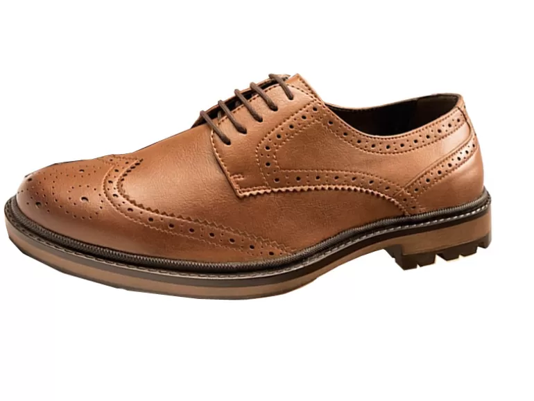 Vegan Chic City Wingtip Brogue Oxford By Will's> Dress Shoes | Vegan Casual