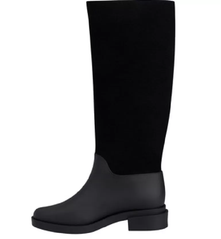 Vegan Chic Flocked Long Boot By Melissa>Women Designer | Vegan Boots