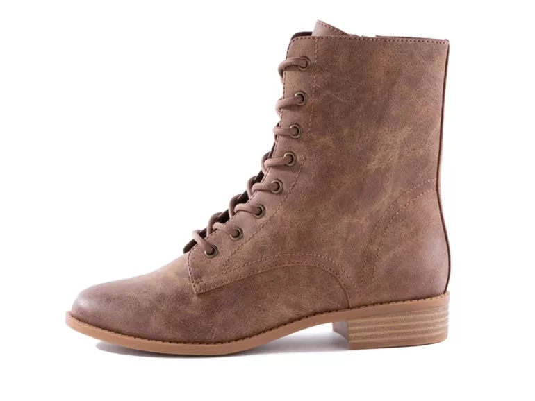 Vegan Chic Girl Power Lace-Up Boots By BC Footwear>Women Vegan Boots