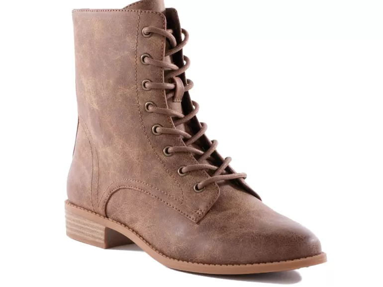 Vegan Chic Girl Power Lace-Up Boots By BC Footwear>Women Vegan Boots