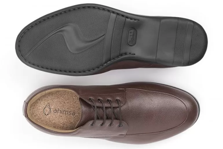 Vegan Chic James Wide Fit Lace-Up Shoes By Ahimsa ( EEE )> Dress Shoes | Vegan Casual