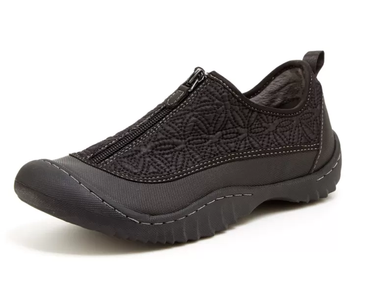 Vegan Chic Malbec Comfort Walking Shoe With Zipper By J-Sport>Women Sneakers | Vegan Casual