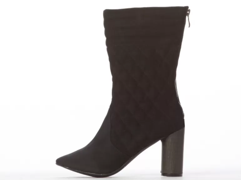 Vegan Chic Marie Quilted Round Heel Bootie By Cri De Coeur>Women Designer | Vegan Boots