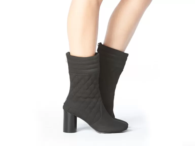 Vegan Chic Marie Quilted Round Heel Bootie By Cri De Coeur>Women Designer | Vegan Boots