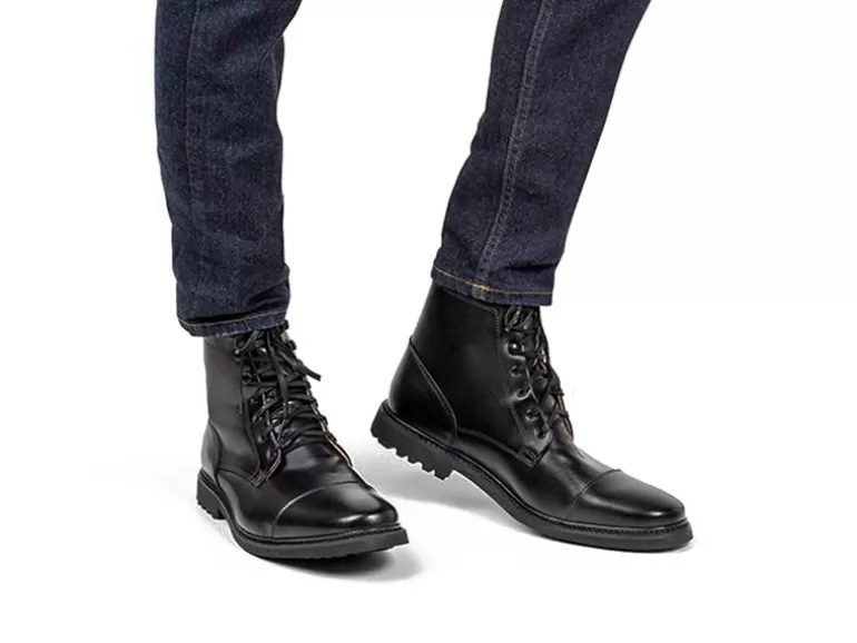 Vegan Chic Men's Work Boot-Vegan Leather By Ahimsa> Vegan Boots