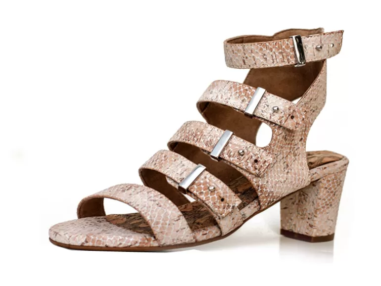 Vegan Chic Oasis Cork Strappy Sandal By BHAVA>Women Designer | Vegan Sandals