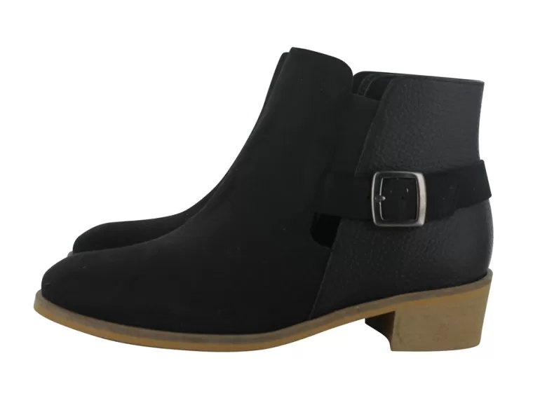 Vegan Chic Sylvie Ankle Boot With Buckle By Novacas>Women Designer | Vegan Boots