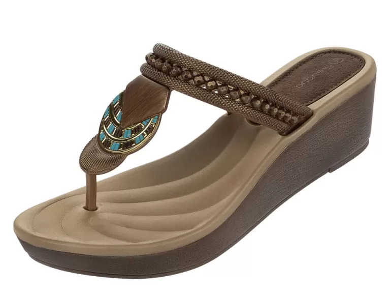 Vegan Chic Tribal Plat Wedge Sandal By Grendha>Women Vegan Sandals | Wedges