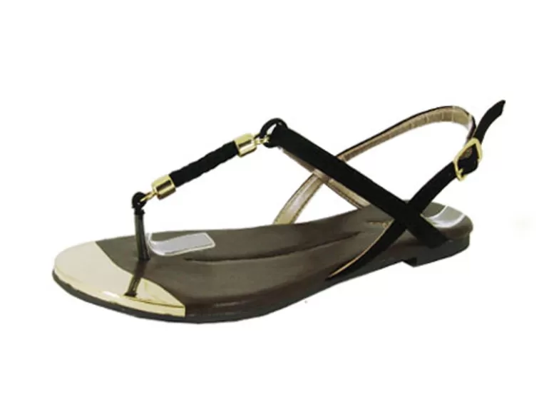 Vegan Chic T-Strap Sandal-Gravity>Women Vegan Sandals | Vegan Flats