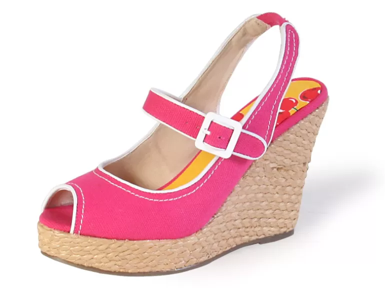 Vegan Chic Vegan Fashion Peep-Toe Espadrille>Women Wedges | Vegan Sandals