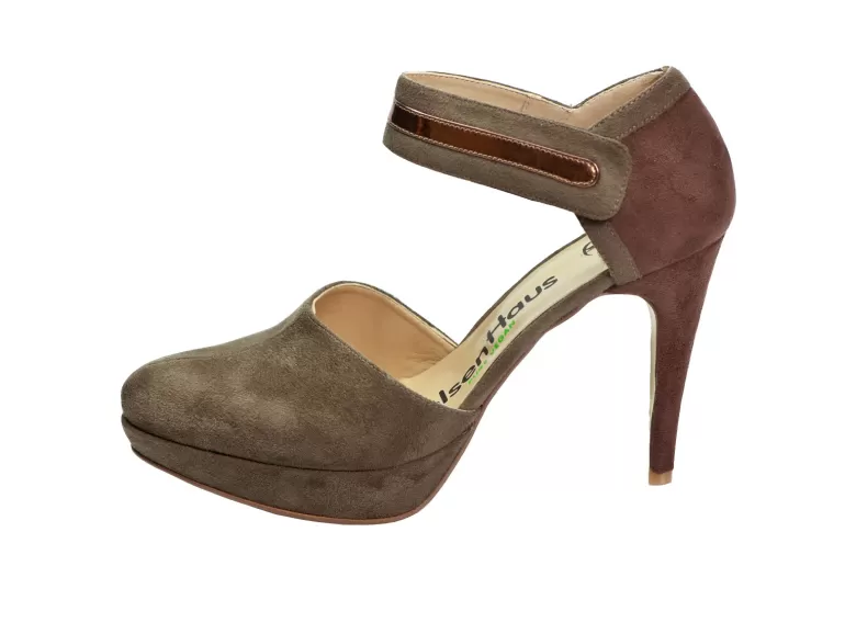 Vegan Chic Vegan Suede Heel-Spirit By Olsen Haus>Women Heels | Dress Shoes