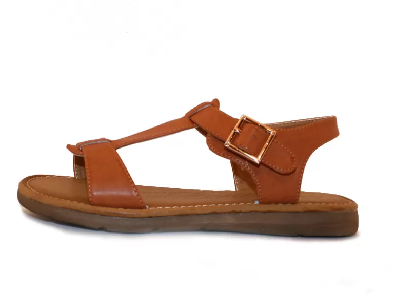 Vegan Chic Vegan T-Strap Flat Sandal>Women Vegan Sandals | Vegan Flats