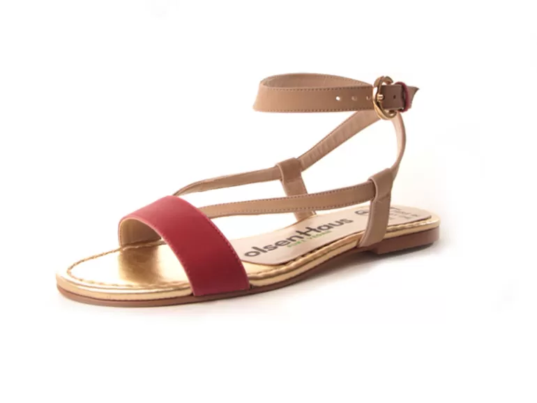 Vegan Chic Village Flat Sandal By Olsen Haus>Women Vegan Sandals | Vegan Flats