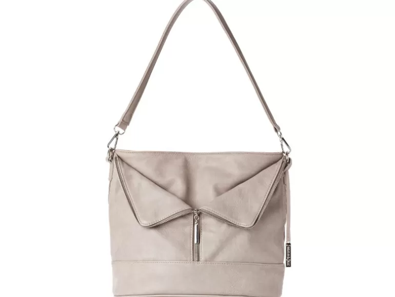 Vegan Chic Zip Fold Hobo Bag By Jeane & Jax> Handbags